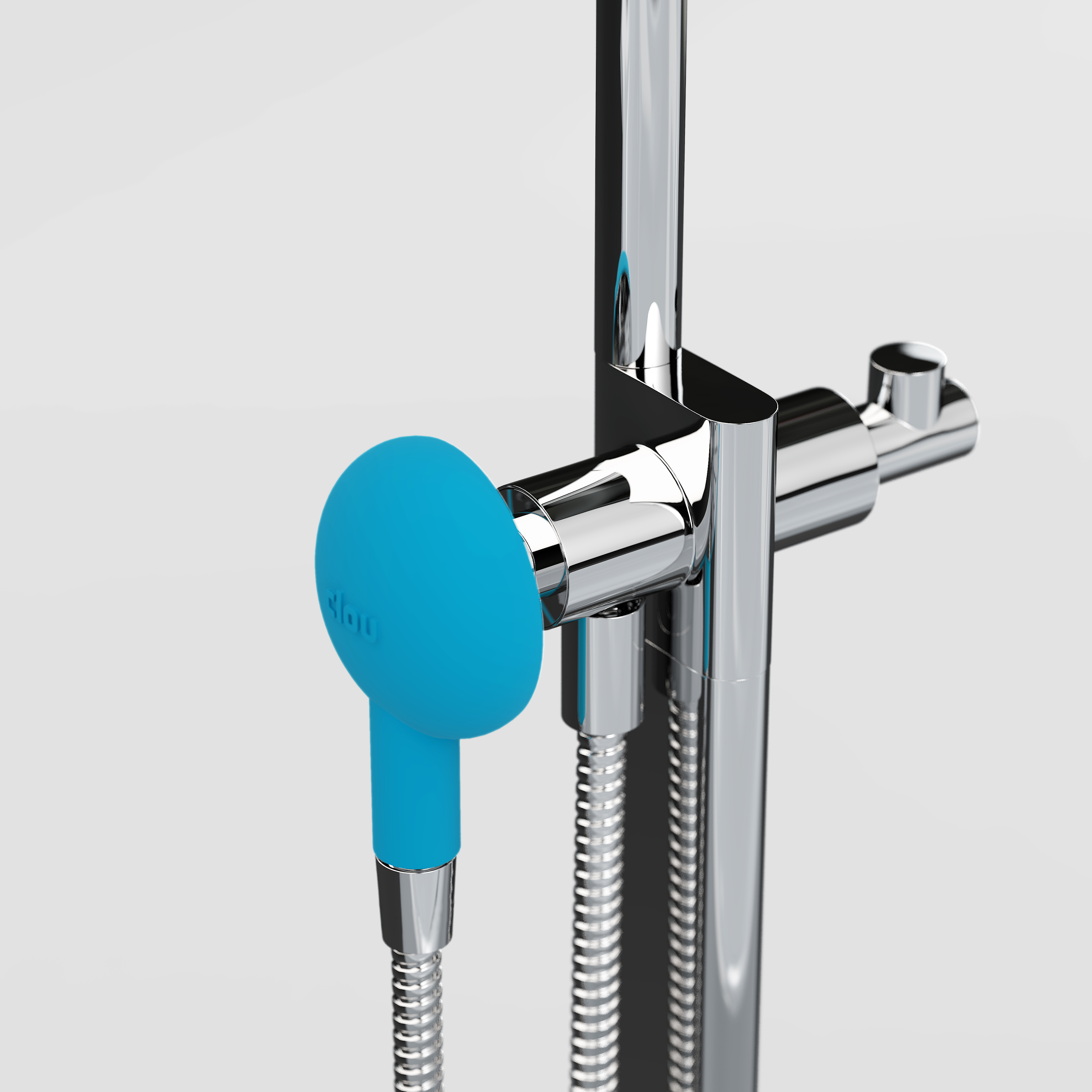 Clou Kaldur handdouche blauw soft-touch 1/2" aansluiting CL/06.25002